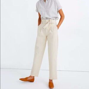 Madewell Herringbone Paperbag Pants